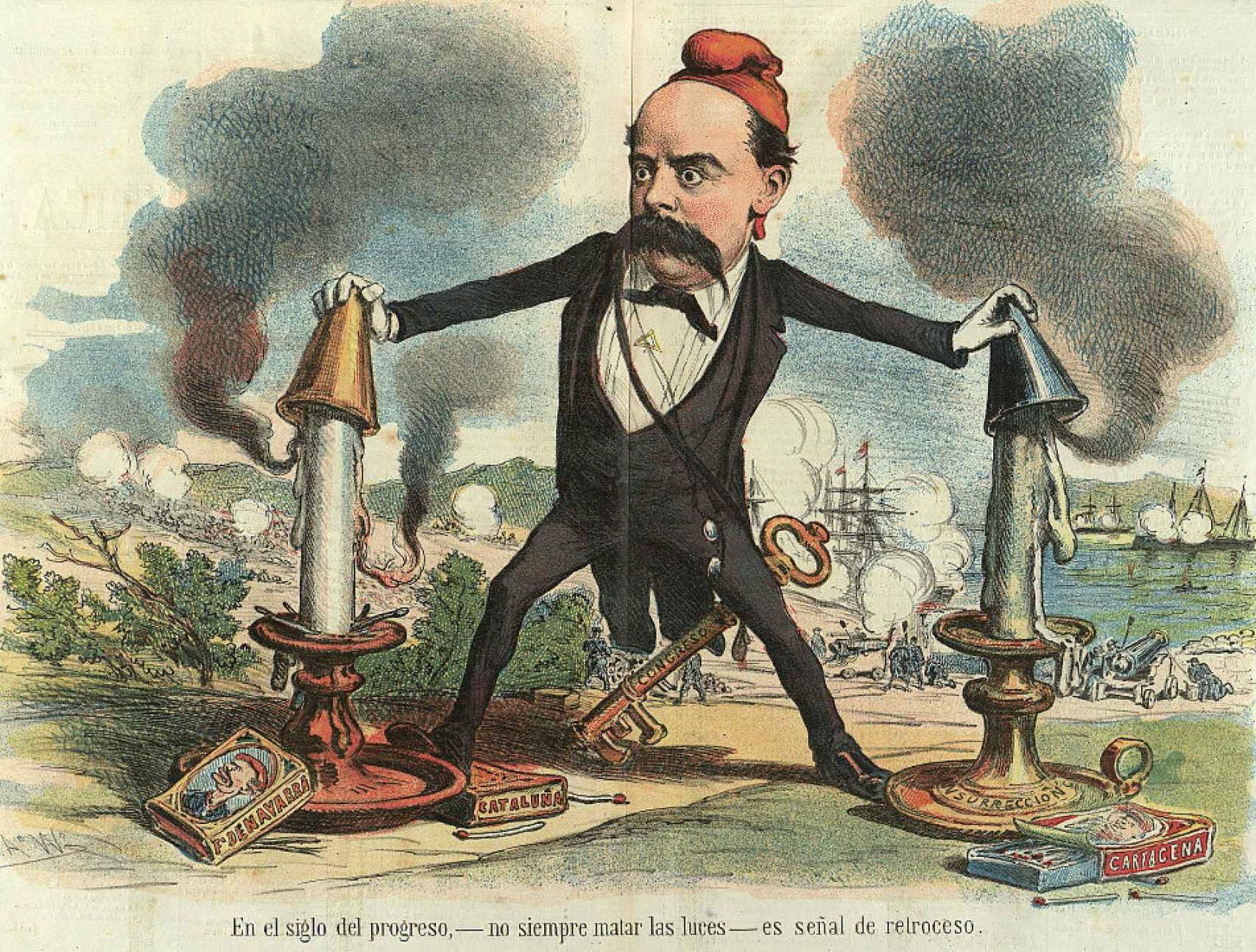 Caricatura de Castelar